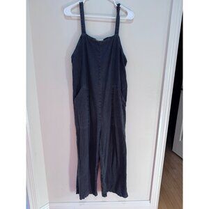 Universal Thread Womens Gray Sleeveless Jumpsuit With Pockets Size M